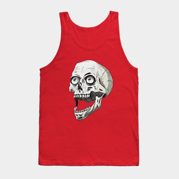 Screaming Skull Tank Top by Black Snow Comics